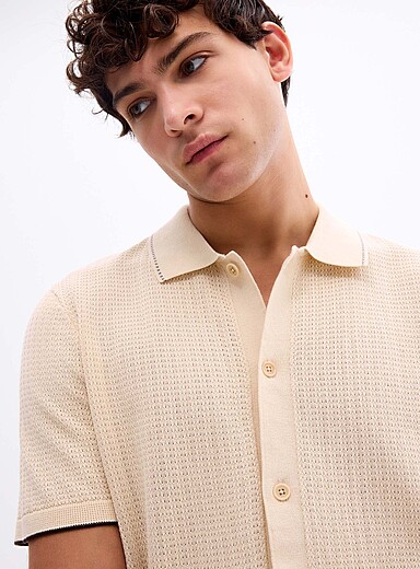 Le cardigan col polo Nalo