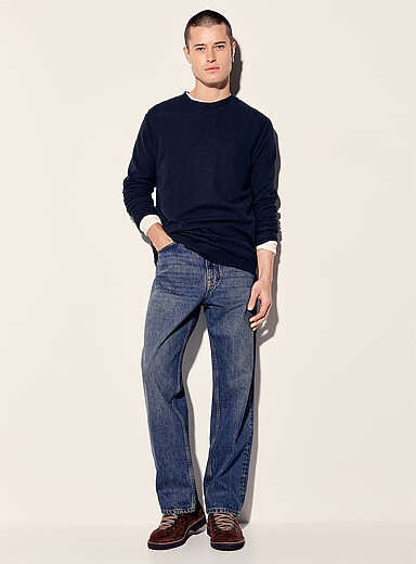 NN. 07 Blue Medium-blue jean Relaxed fit for men
