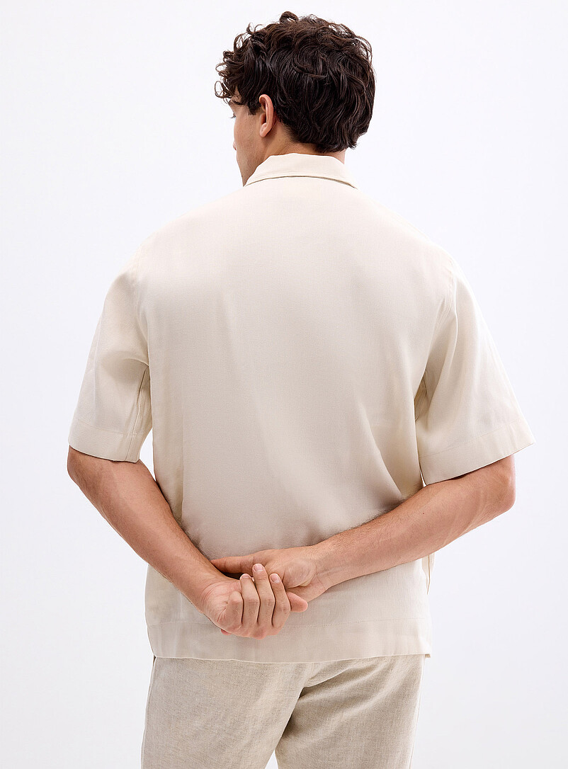 Burno zipped polo-collar shirt product image 2