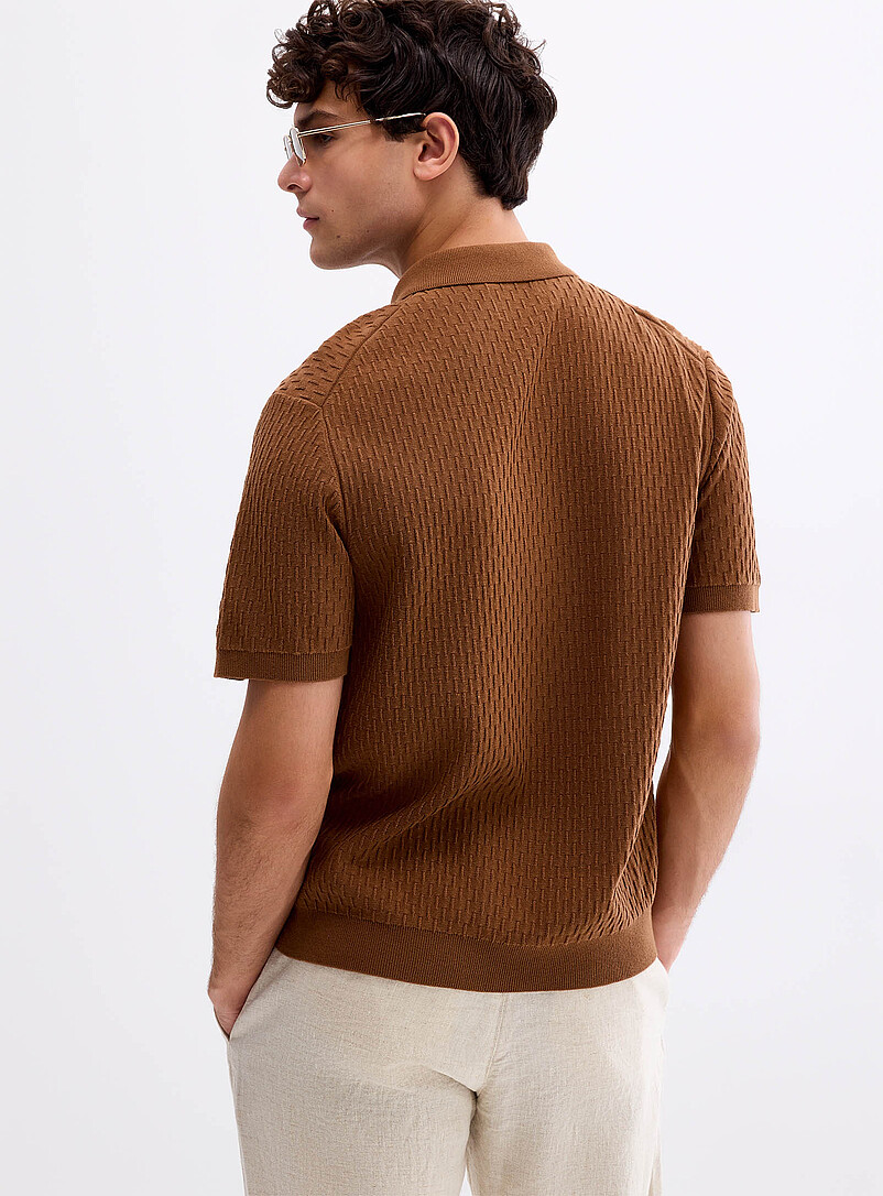 Gustav polo-collar zipped cardigan product image 2