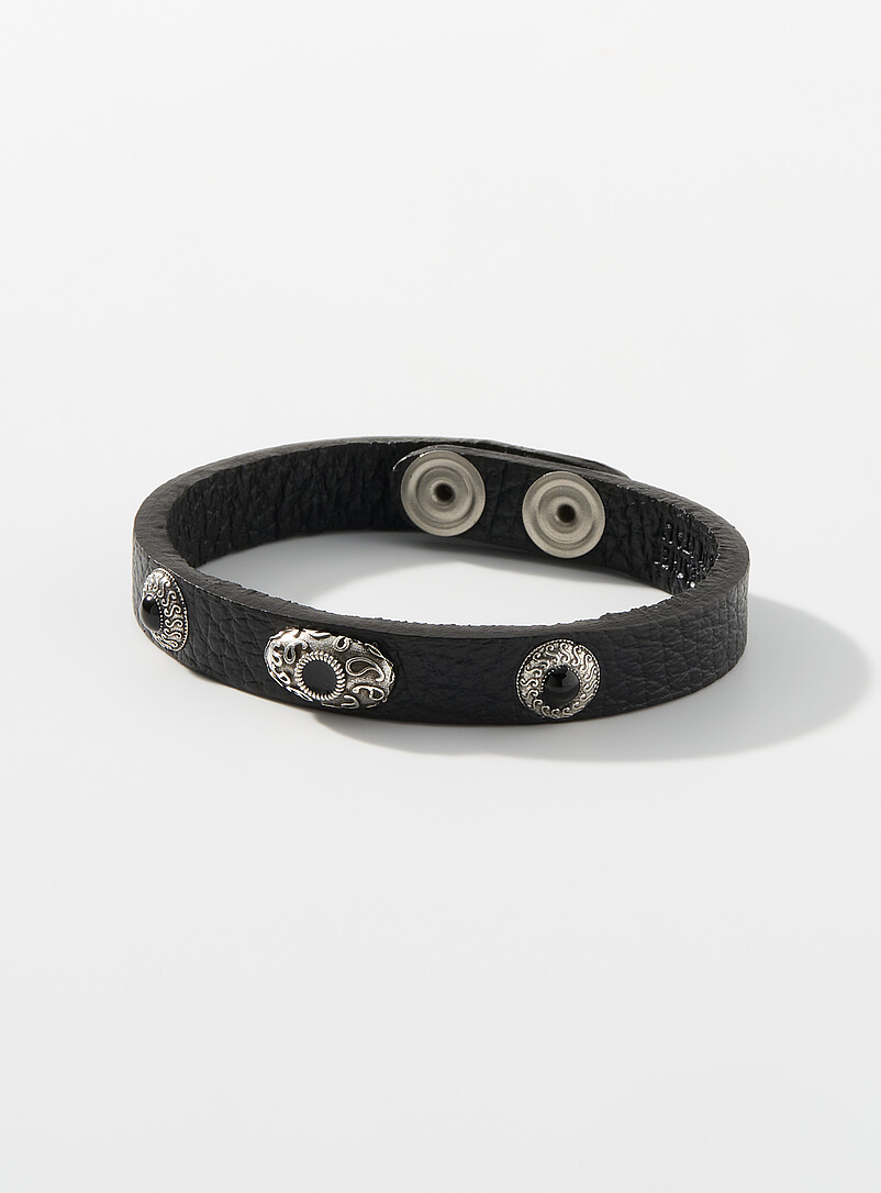 Western leather bracelet | Mancino | Men's Bracelets | Simons