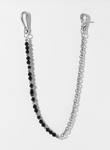 Ornaments and black beads wallet chain | Mancino | | Simons