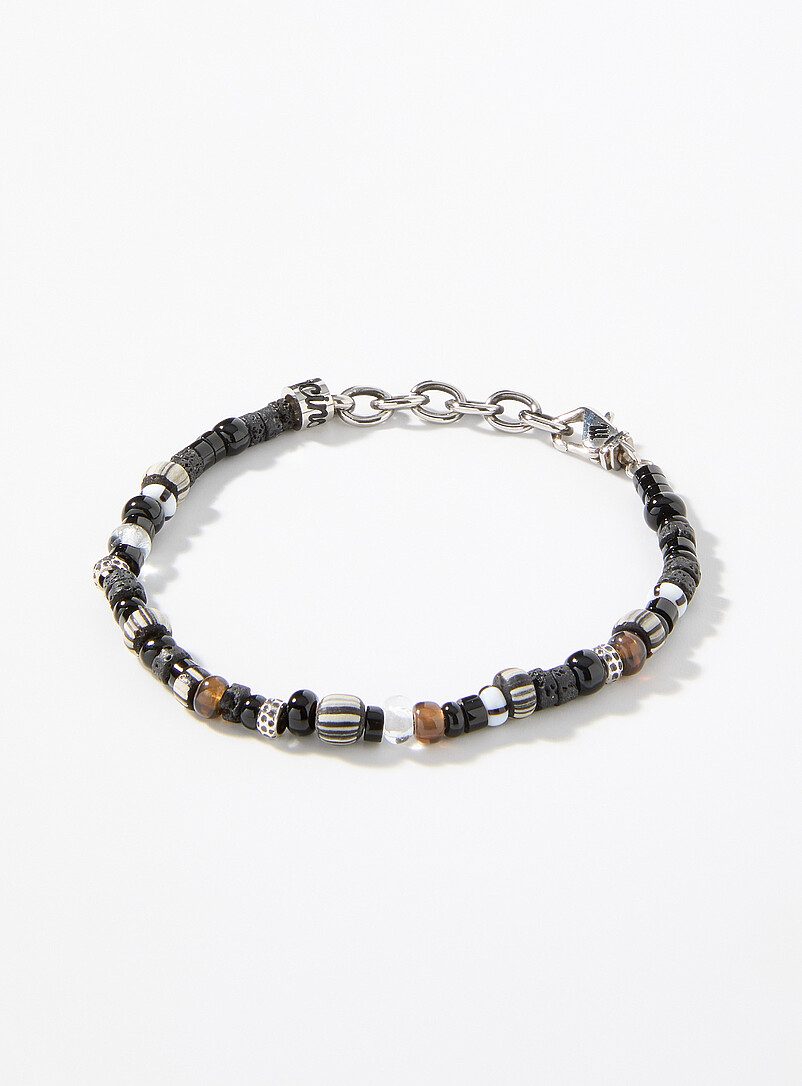 Murano Bead And Natural Stone Bracelet