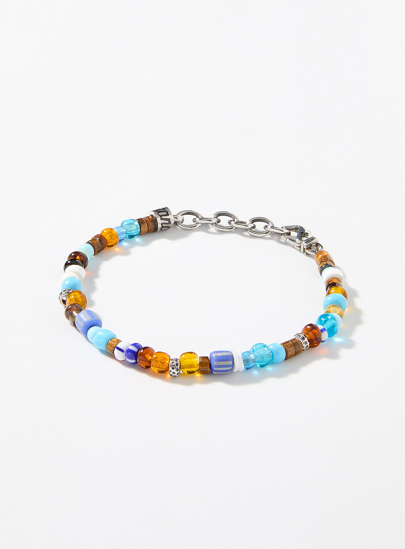 Murano Bead And Natural Stone Bracelet