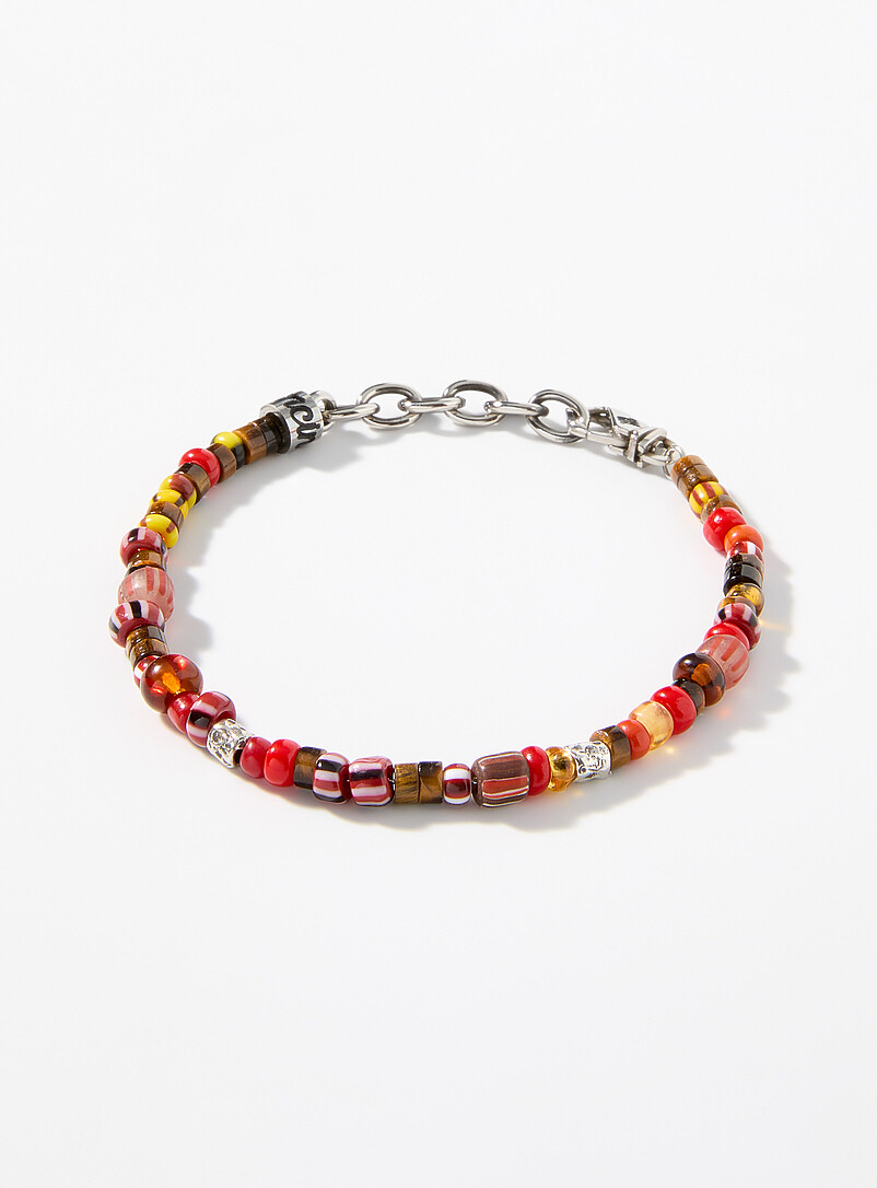 Murano bead and natural stone bracelet product image (primary)