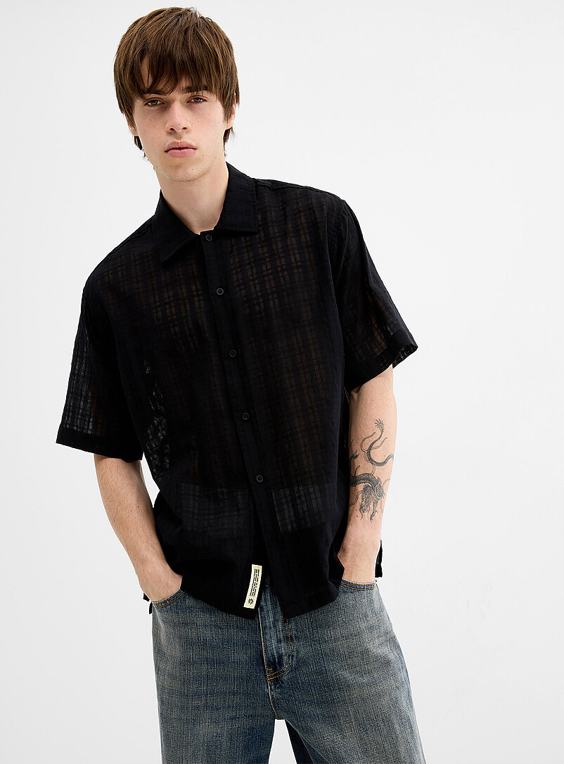 Banks check weave shirt product image 2