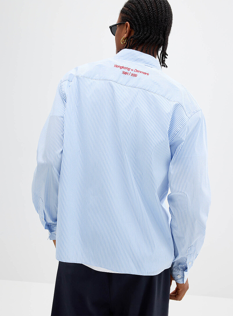 Embroidery pinstripe shirt product image 2