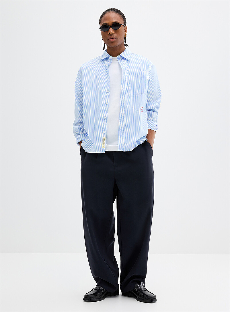 Embroidery pinstripe shirt product image 3