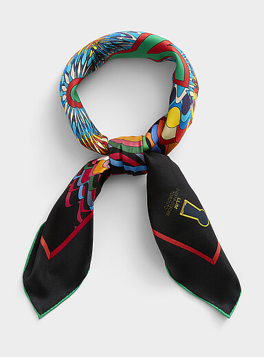 Disco ambiance print scarf