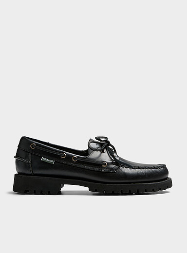 Ranger Waxy black boat shoes