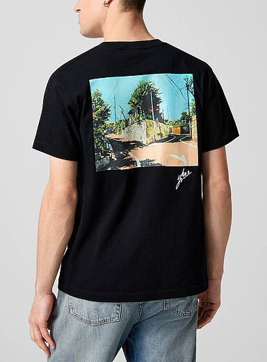 Beams: Le t-shirt imprim&eacute; Jonction Noir pour homme