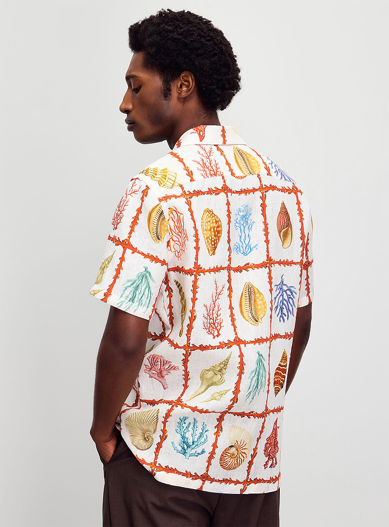 Aronnax sea treasures pure linen shirt Regular fit product image 3