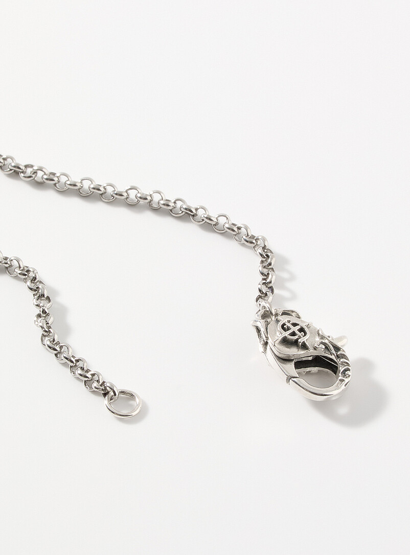 Clocks and Colours: Le collier pendentif Rise Argent pour homme
