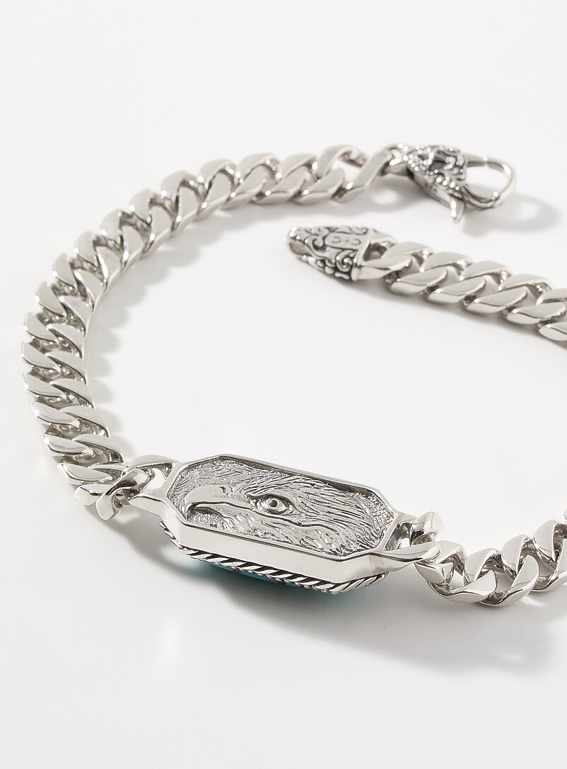 Clocks and Colours: Le bracelet en argent Focus Argent pour homme