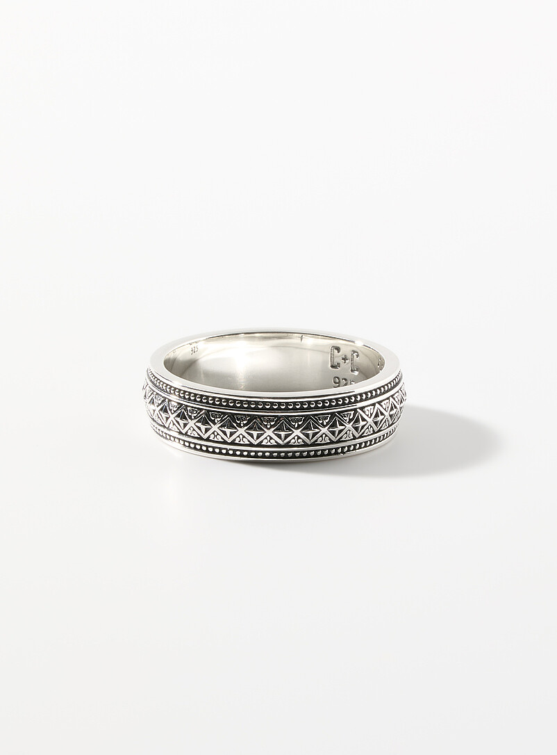 Sequence Silver Bangle