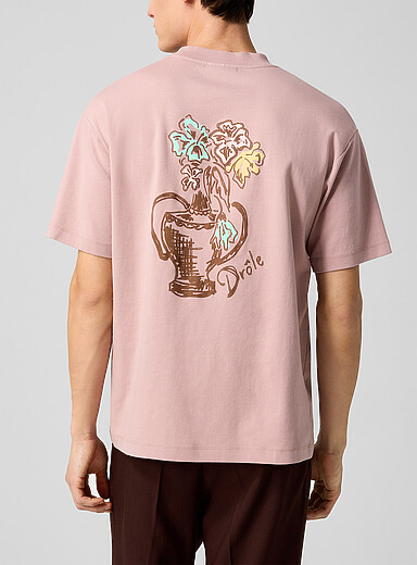 Dr&ocirc;le de Monsieur: Le t-shirt imprim&eacute; Vase Havana Rose pour homme