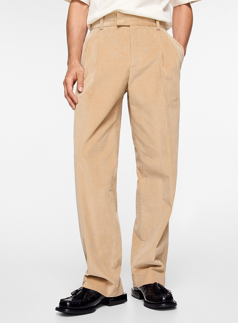 Corduroy pleated pant product image 2