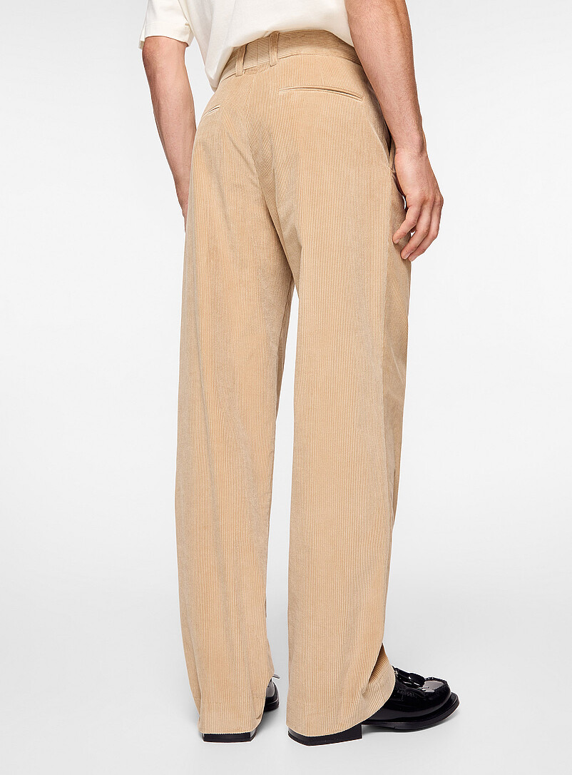 Corduroy pleated pant product image 3
