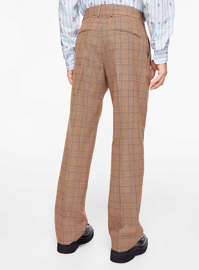 Prince of Wales pleated pant product image 3