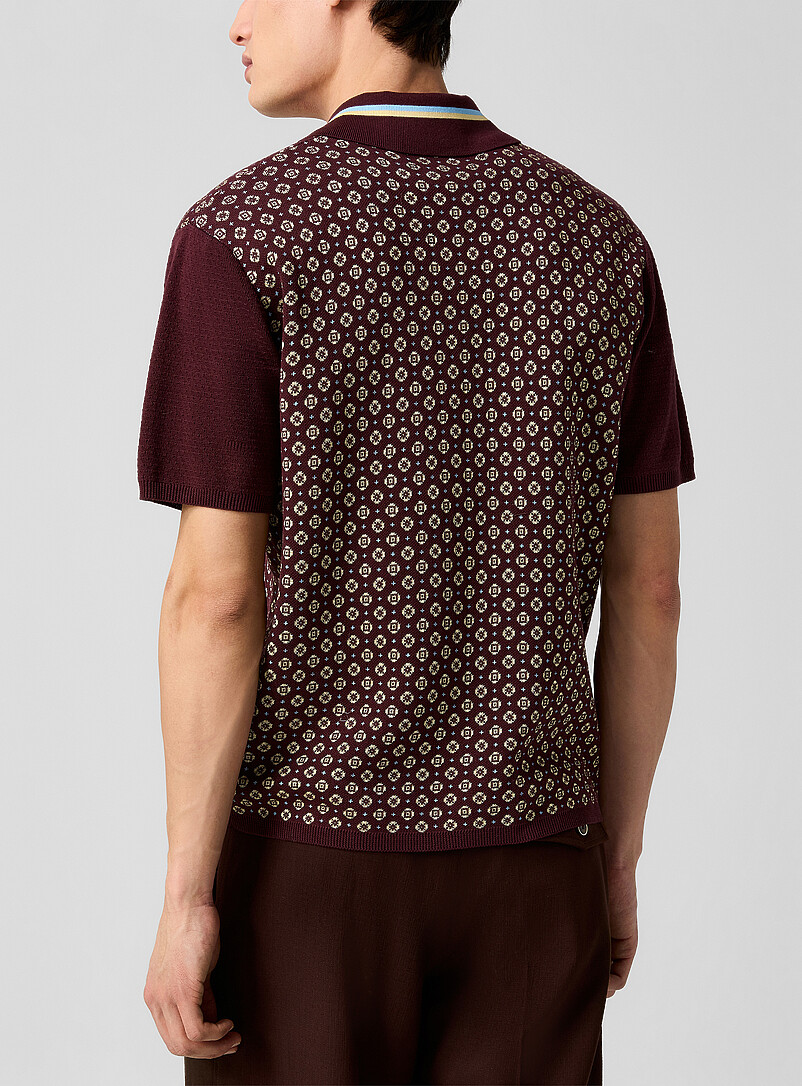 Cravate mosaic jacquard polo shirt product image 3