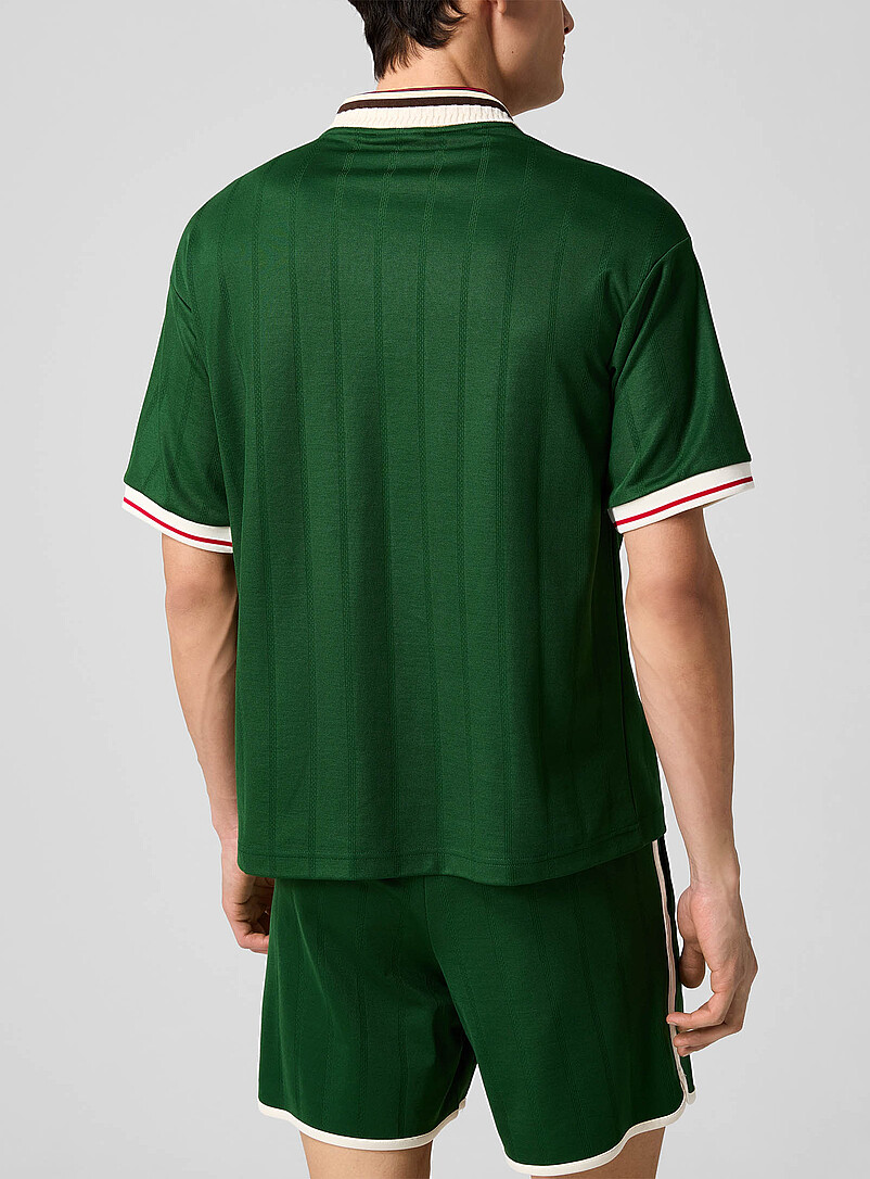 Hibiscus embroidered soccer jersey product image 3