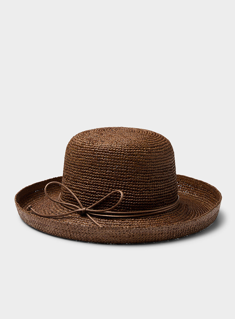 Rolled-hem raffia hat Exclusive collection from Italy product image 2