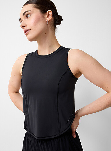 Crossed-back look tank