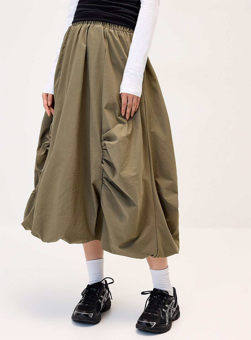 Twik Black Balloon maxi skirt for women