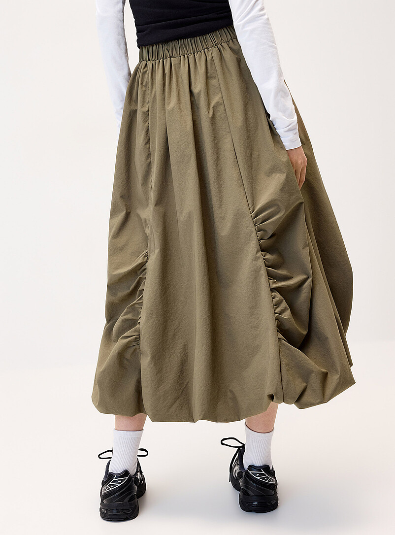 Twik Black Balloon maxi skirt for women