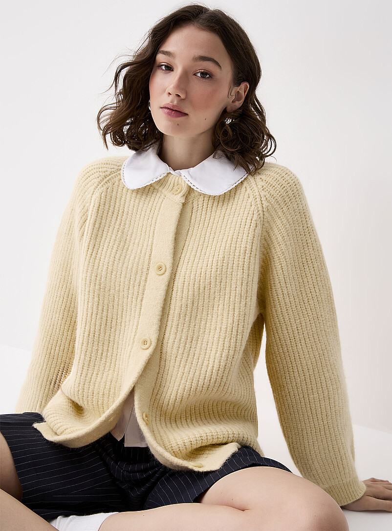 Pull Femme Ample En Tricot épais - Manches Longues, Col Rond - Tissu Acrylique Doux - Pour Hiver Et Décontracté - 4