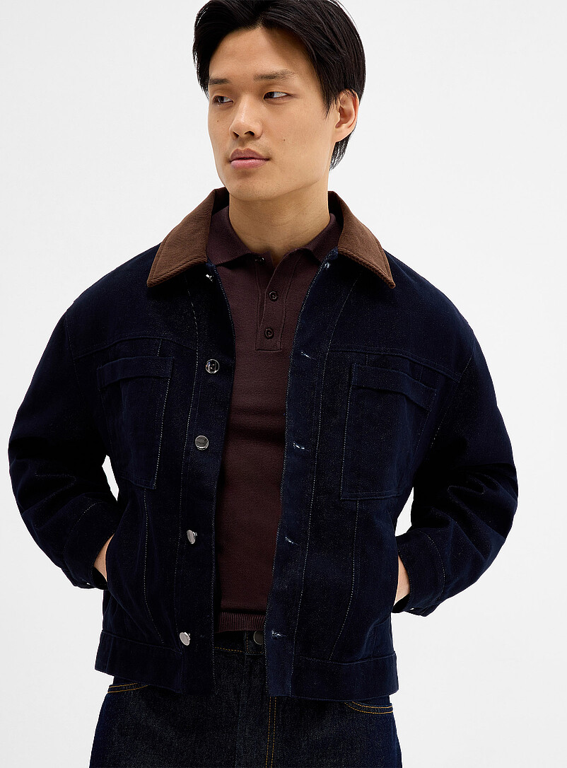 Heritage indigo jean jacket | Le 31 | Men's Denim Jackets & Jean