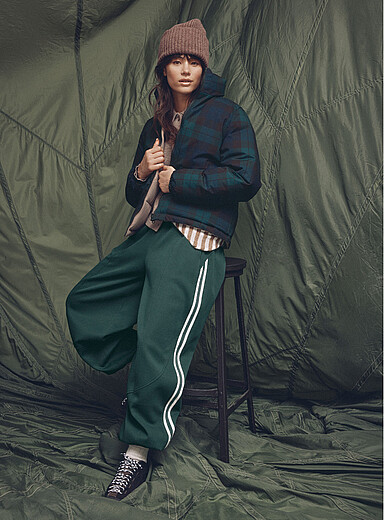 Barrel-leg sweatpant