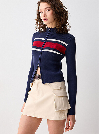 La minijupe cargo ceinture brune