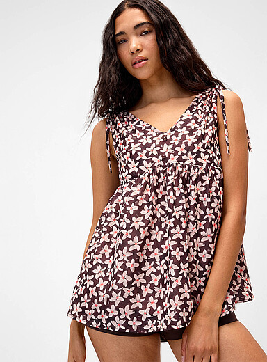 La tunique babydoll fleurie