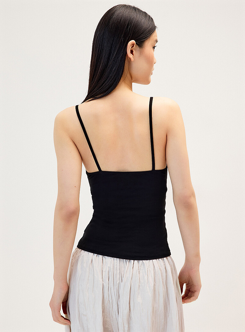 Twik Pink Beaded floral fitted cami for women