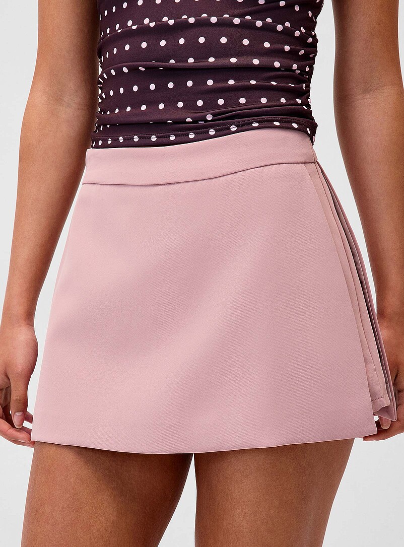 Twik Burgundy Wrap skort for women