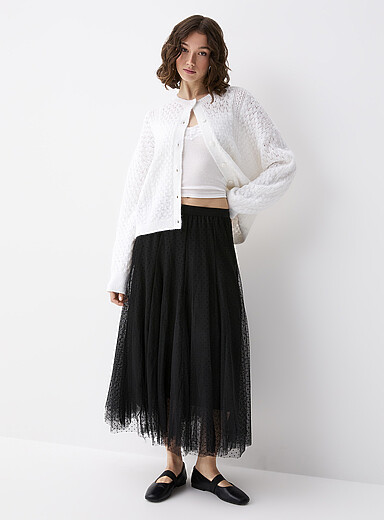 La jupe tulle et petits pois