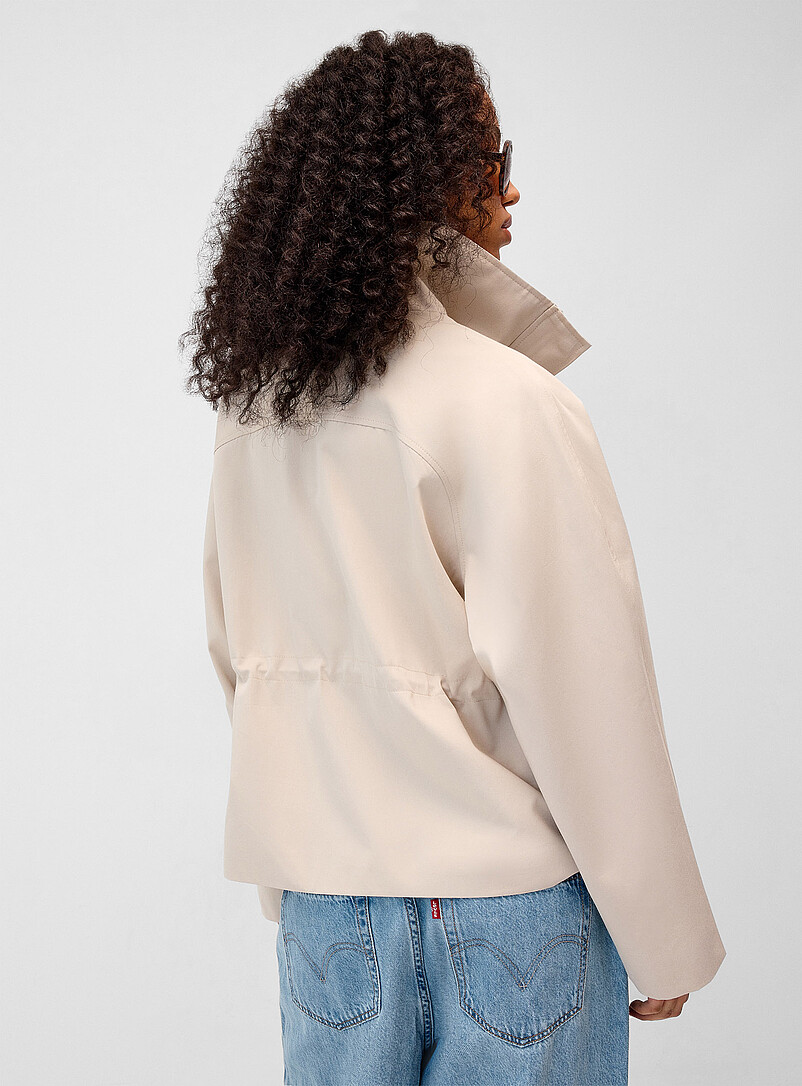 Twik: La veste carr&eacute;e col chemin&eacute;e Noir pour femme