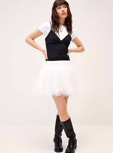 La minijupe bouffante organza