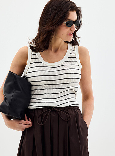 La camisole doux tricot c&ocirc;tel&eacute;
