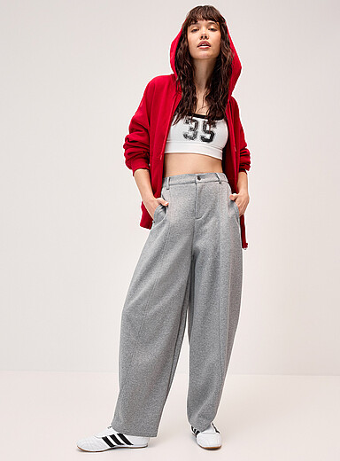 Le pantalon habill&eacute; ballon sweat