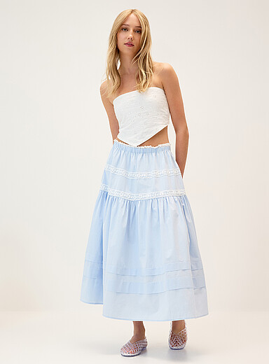 La jupe maxi accents dentelle