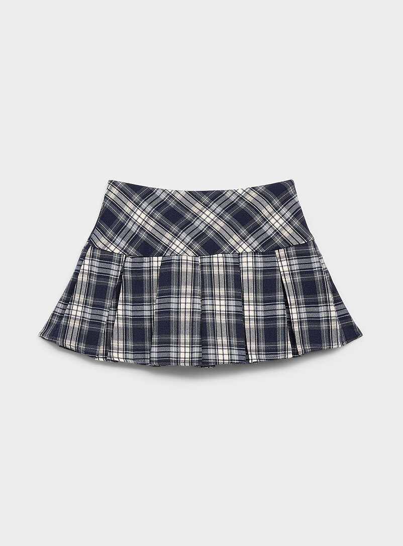 スカート Check embroidery tiered mini skirt Check pleated miniskirt | Twik | Shop Mini Skirts & Short Skirts