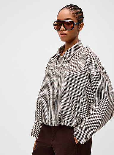 Loose-fit twill jacket