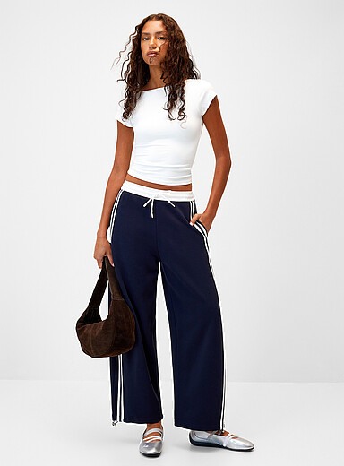 Contrasting stripes sweatpant