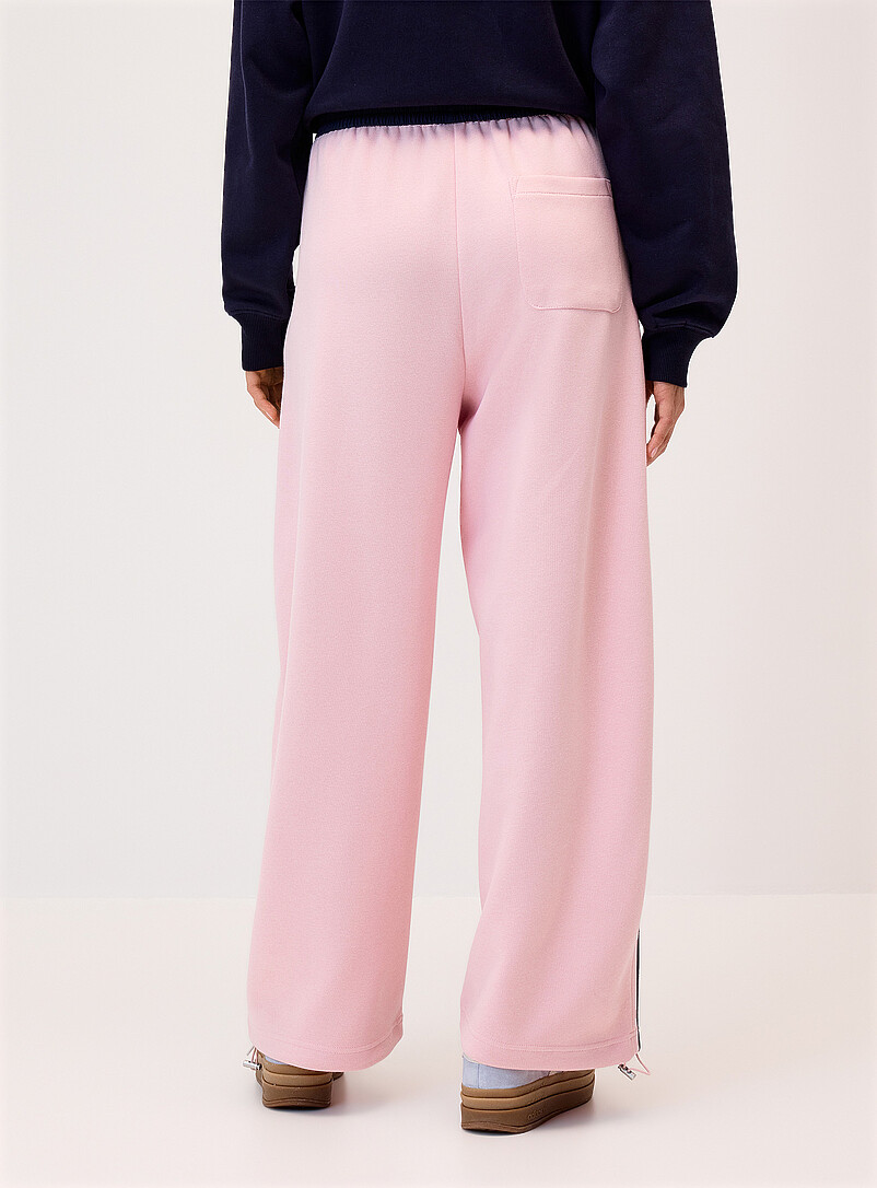 Twik: Le pantalon sweat bandes contrastes Rouge pour femme