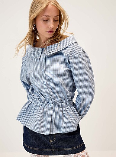 La chemise col bateau taille basque