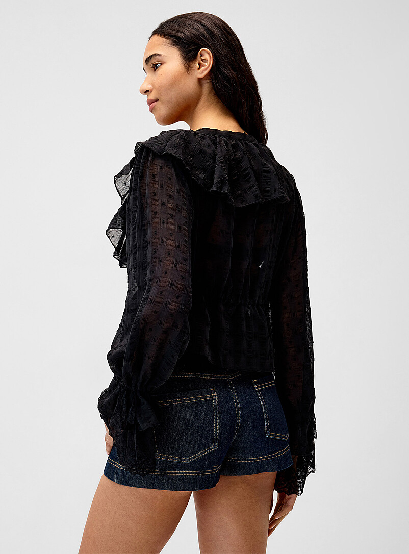 Ruffled lace blouse product image 2