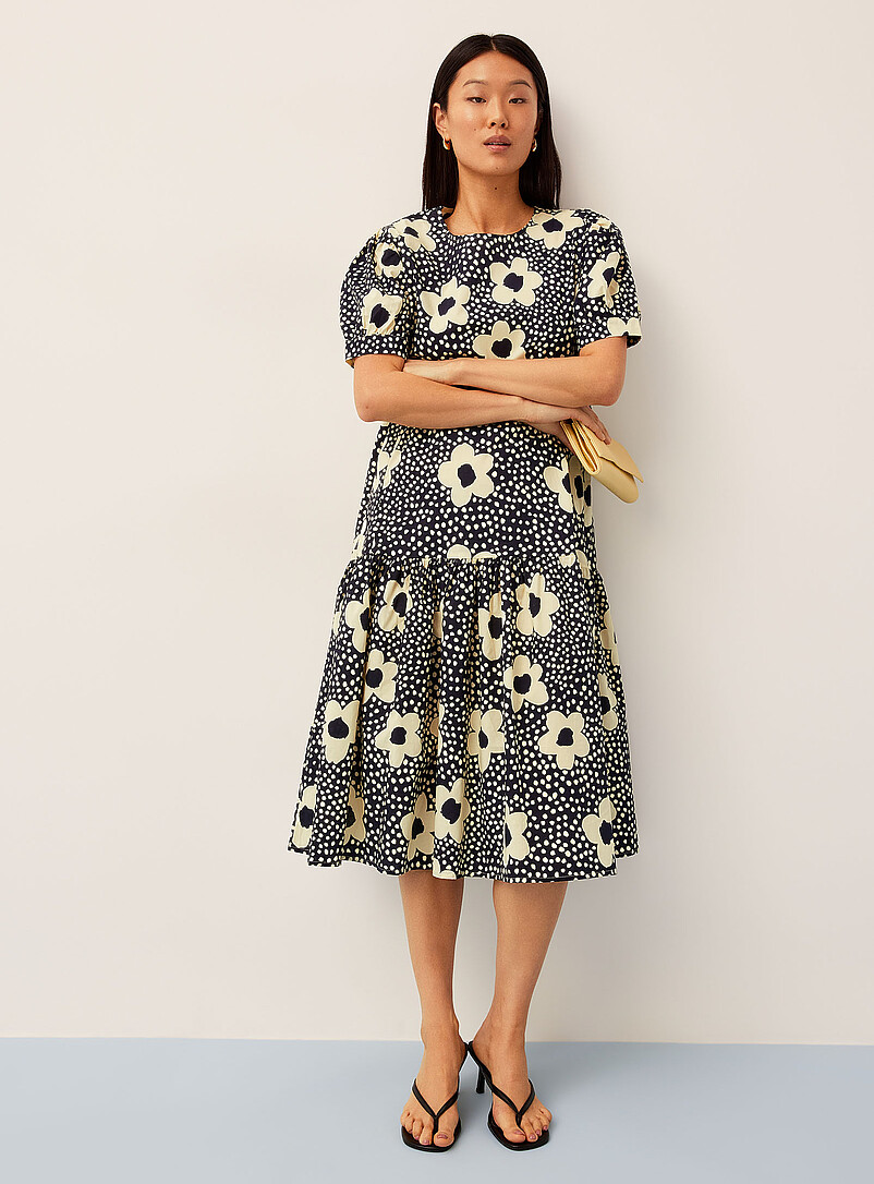 Tiered floral-print midi dress product image 2