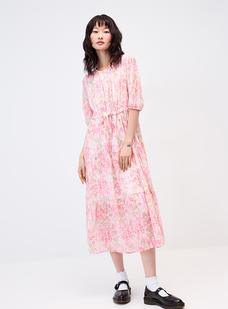 Airy flowers tiered maxi dress product image (primary)
